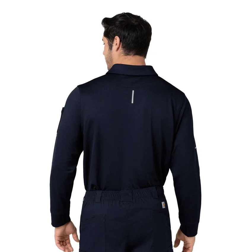 Camisa Polo de Manguitos Longos Rugged Flex® Rscu Heavyweight para Profissionais de Saúde