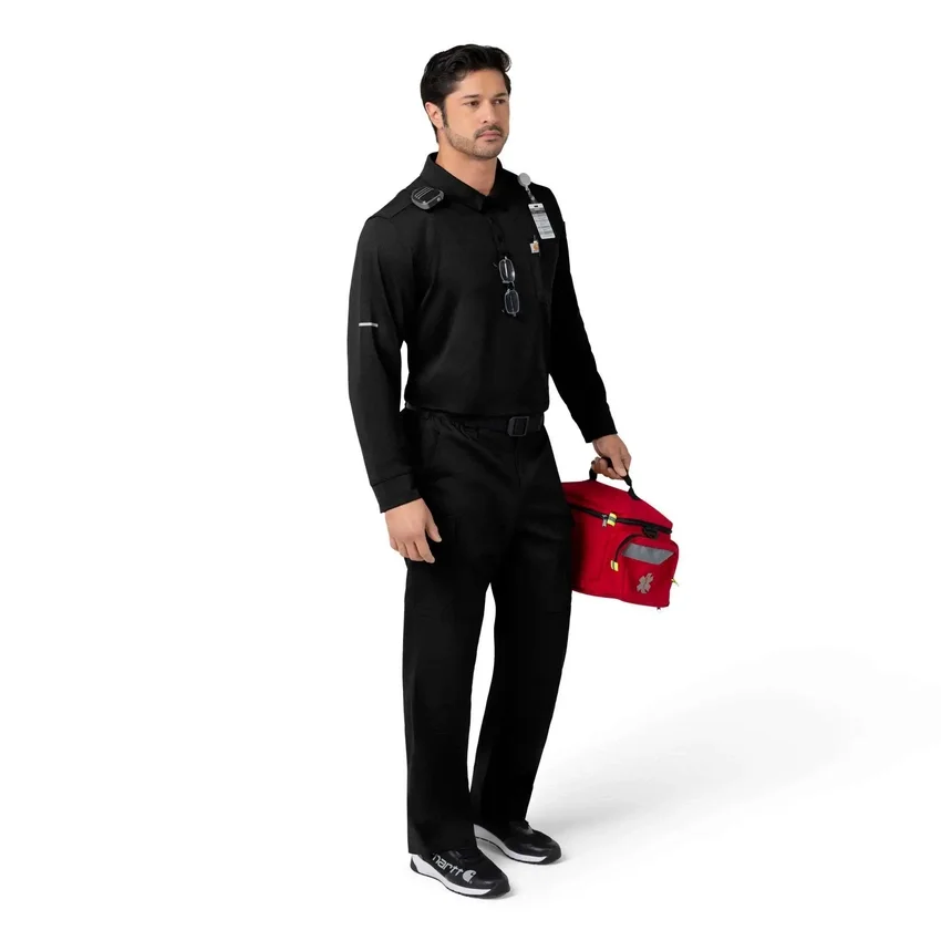 Camisa Polo de Manguitos Longos Rugged Flex® Rscu Heavyweight para Profissionais de Saúde