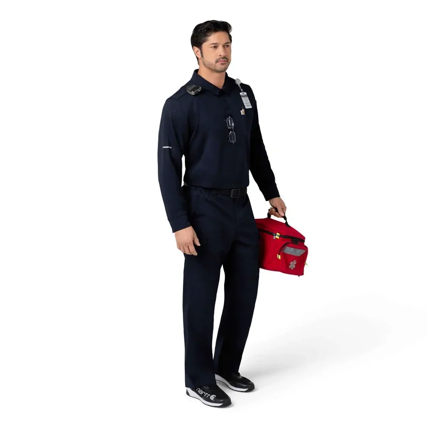 Camisa Polo de Manguitos Longos Rugged Flex® Rscu Heavyweight para Profissionais de Saúde