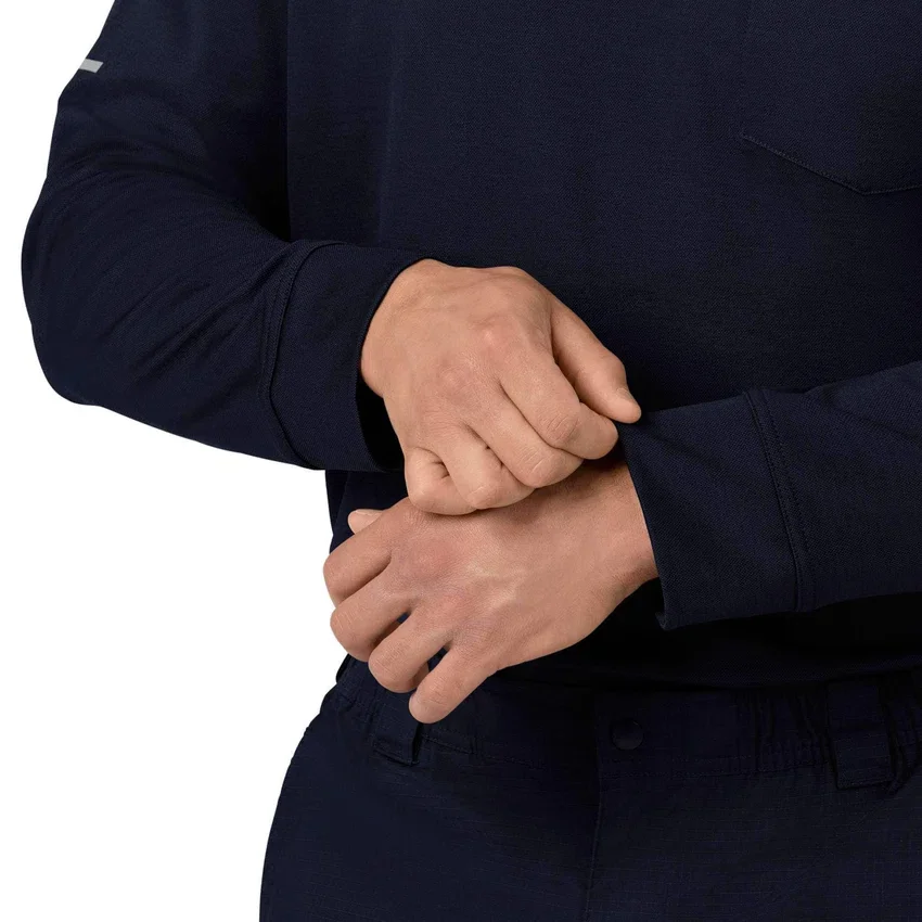 Camisa Polo de Manguitos Longos Rugged Flex® Rscu Heavyweight para Profissionais de Saúde