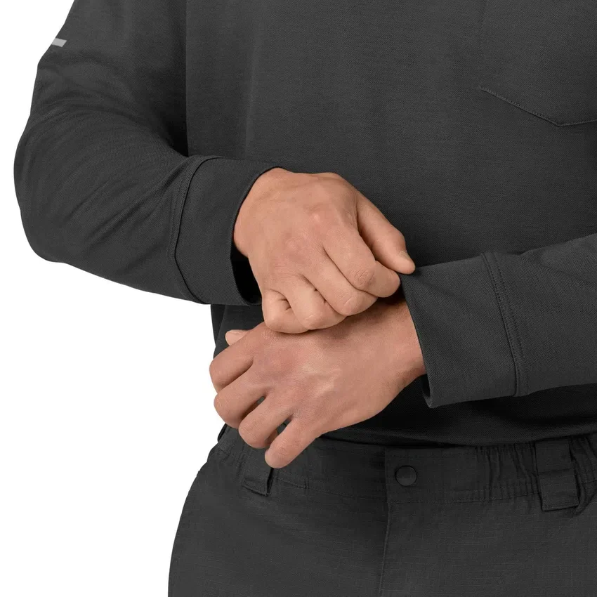 Camisa Polo de Manguitos Longos Rugged Flex® Rscu Heavyweight para Profissionais de Saúde