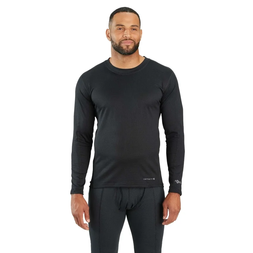Camisa térmica de base para homem - carhartt Force® - Leve - Malha elástica em grelha