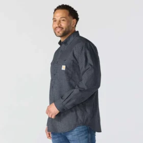 Camisa xadrez com manguitos longos Force Sun Defender™ para homem – Camisas com proteção solar