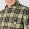 Camisa xadrez de manguitos longos em flanela de peso médio, com corte descontraído Rugged Flex™
