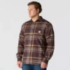Camisa xadrez de manguitos longos em flanela de peso médio, com corte descontraído Rugged Flex™