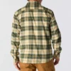 Camisa xadrez de manguitos longos em flanela de peso médio, com corte descontraído Rugged Flex™