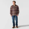 Camisa xadrez de manguitos longos em flanela de peso médio, com corte descontraído Rugged Flex™