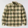 Camisa xadrez de manguitos longos em flanela de peso médio, com corte descontraído Rugged Flex™
