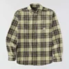 Camisa xadrez de manguitos longos em flanela de peso médio, com corte descontraído Rugged Flex™