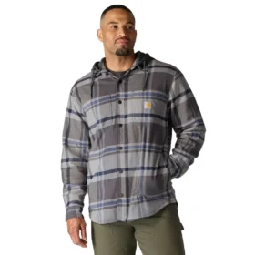 Camisas com capuz xadrez de corte descontraído Hamilton para homem - Camisas para homem