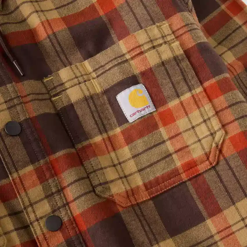 Camisas com capuz xadrez de corte descontraído Hamilton para homem - Camisas para homem