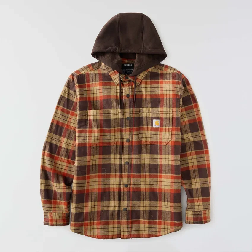 Camisas com capuz xadrez de corte descontraído Hamilton para homem - Camisas para homem