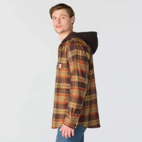 Camisas com capuz xadrez de corte descontraído Hamilton para homem – Camisas para homem