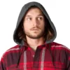 Camisas com capuz xadrez de corte descontraído Hamilton para homem - Camisas para homem