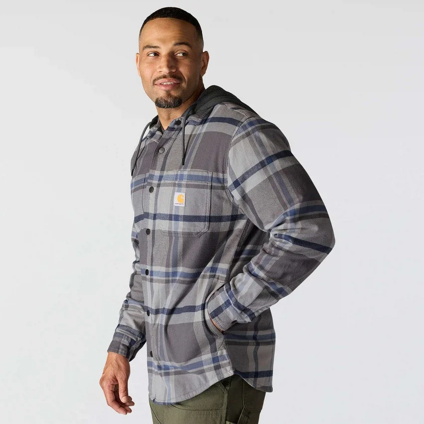 Camisas com capuz xadrez de corte descontraído Hamilton para homem - Camisas para homem
