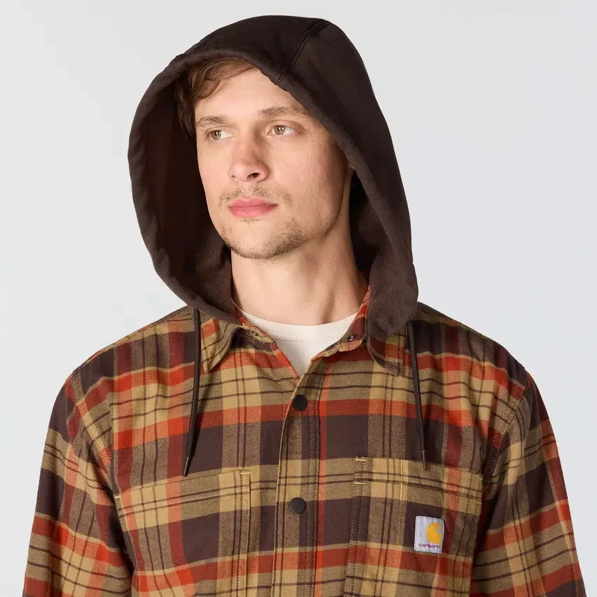 Camisas com capuz xadrez de corte descontraído Hamilton para homem - Camisas para homem