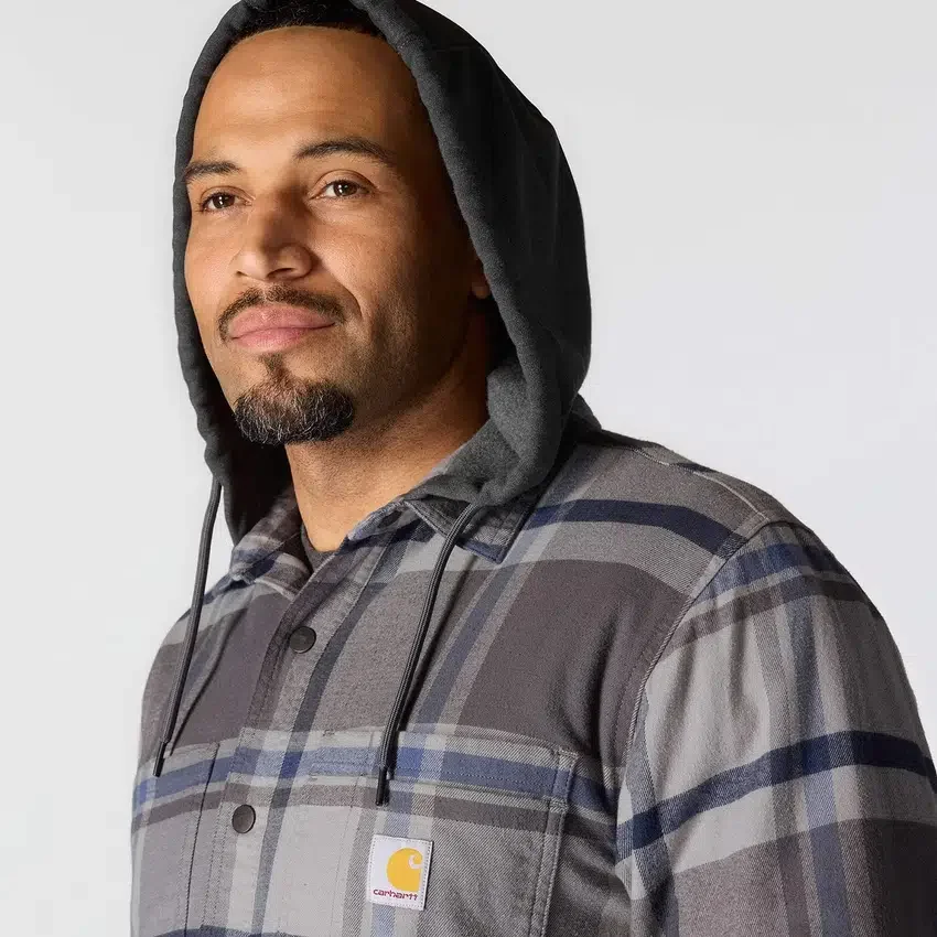Camisas com capuz xadrez de corte descontraído Hamilton para homem - Camisas para homem