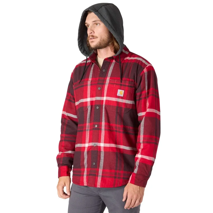 Camisas com capuz xadrez de corte descontraído Hamilton para homem - Camisas para homem
