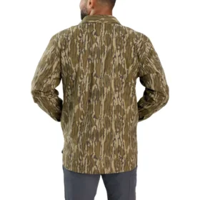 Camisas de camuflagem em lona com corte descontraído, forradas a velo, da Rugged Flex®