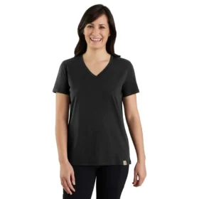 Camisas de gola em V para mulher, em Tencel, de corte descontraído, leve e respirável