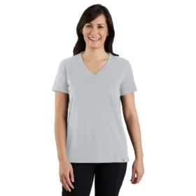 Camisas de gola em V para mulher, em Tencel, de corte descontraído, leve e respirável