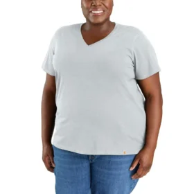 Camisas de gola em V para mulher, em Tencel, de corte descontraído, leve e respirável