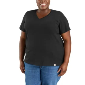Camisas de gola em V para mulher, em Tencel, de corte descontraído, leve e respirável