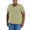 Camisas de gola em V para mulher, em Tencel, de corte descontraído, leve e respirável
