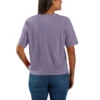 Camisas de gola redonda, corte largo e leve, com bolso, em Tencel