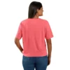 Camisas de gola redonda, corte largo e leve, com bolso, em Tencel