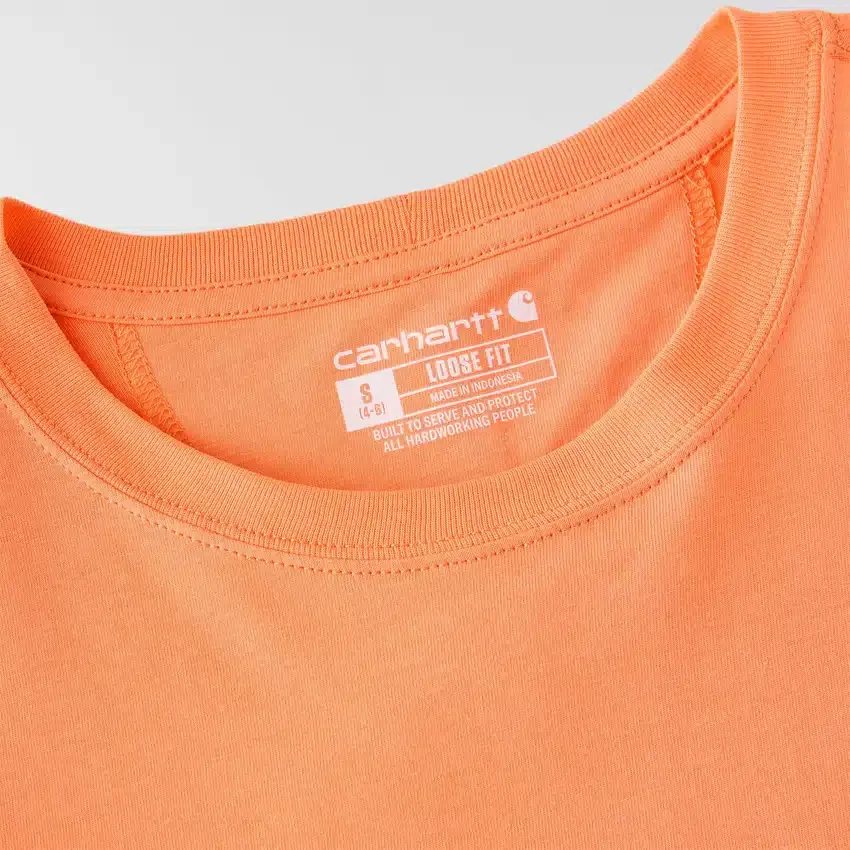 Camisas de gola redonda, corte largo e leve, com bolso, em Tencel
