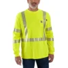 Camisas de manga comprida de alta visibilidade Force para homem, corte largo, Classe 3
