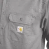 Camisas de manga comprida em sarja com corte largo para homem