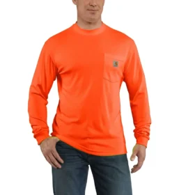 Camisas de manga comprida para homem Force, corte descontraído e cores realçadas