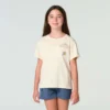 Camisas de manga curta com bolso tipo «garden» para meninas (Criança/Bebé/Jovem)