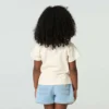 Camisas de manga curta com bolso tipo «garden» para meninas (Criança/Bebé/Jovem)