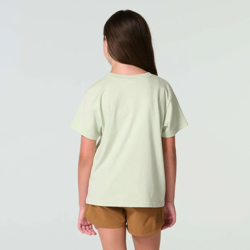 Camisas de manga curta com bolso tipo «garden» para meninas (Criança/Bebé/Jovem)