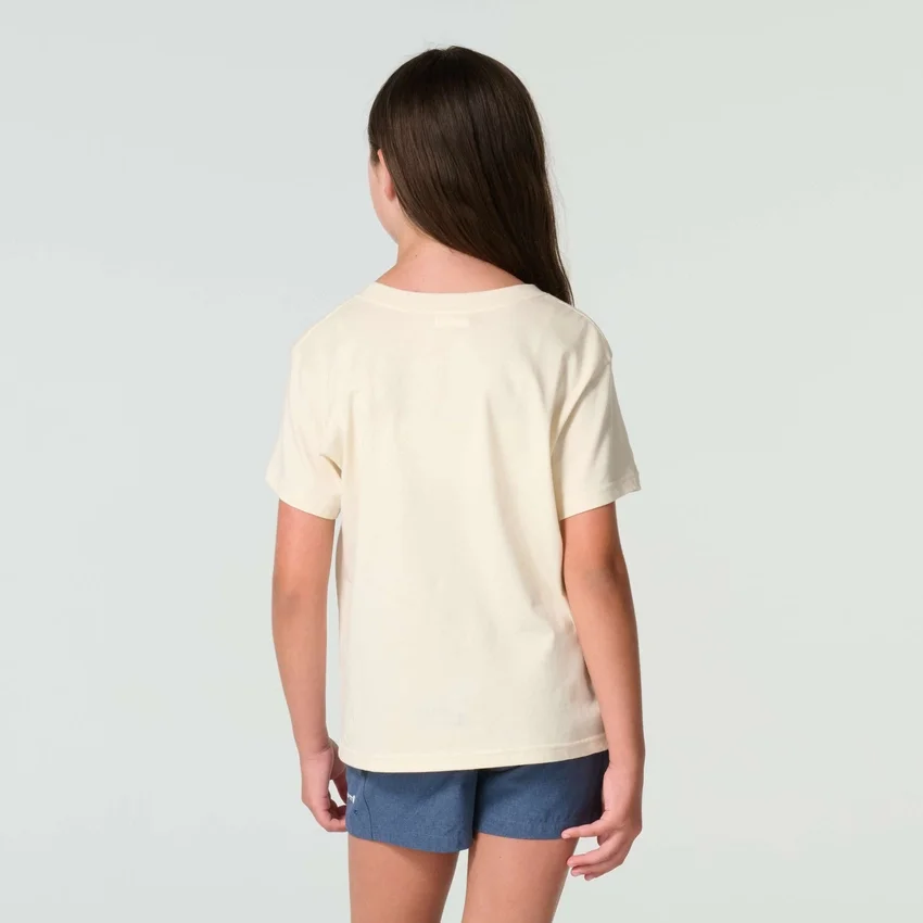 Camisas de manga curta com bolso tipo «garden» para meninas (Criança/Bebé/Jovem)