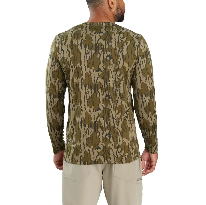 Camisas de manguitos camufladas Force Sun Defender UPF 50+ para homem - Camisas de proteção solar