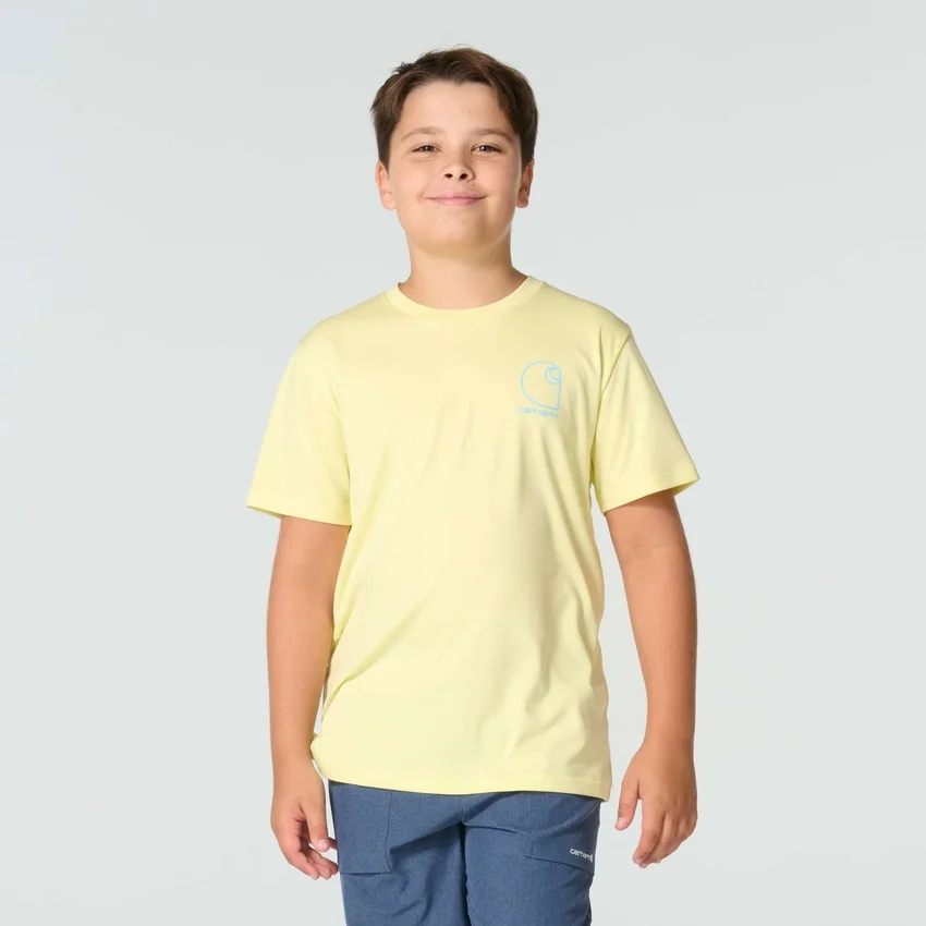 Camisas de manguitos curtos Force Sun Defender™ Heather para rapazes (crianças/bebés)