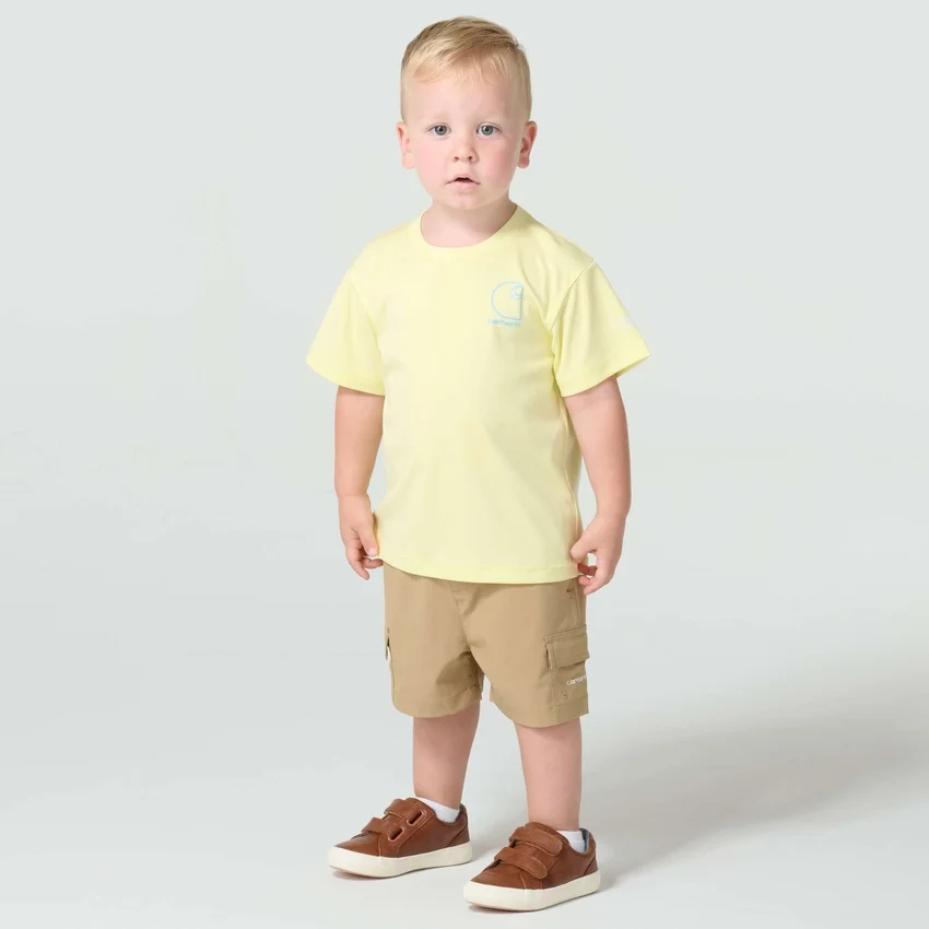 Camisas de manguitos curtos Force Sun Defender™ Heather para rapazes (crianças/bebés)