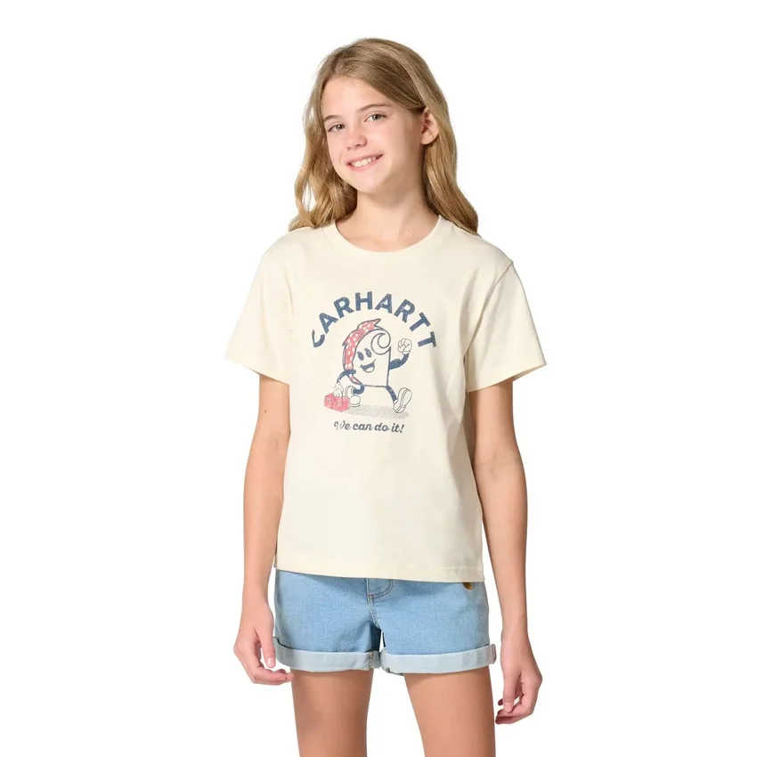 Camisas de manguitos curtos para meninas (Criança/Bebé/Jovem)