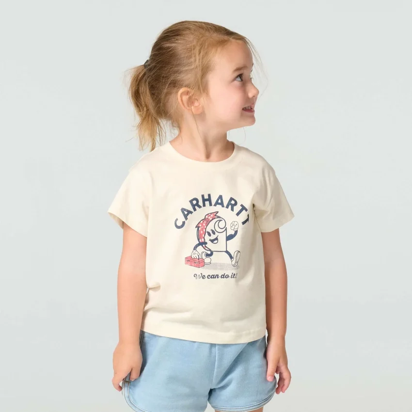 Camisas de manguitos curtos para meninas (Criança/Bebé/Jovem)