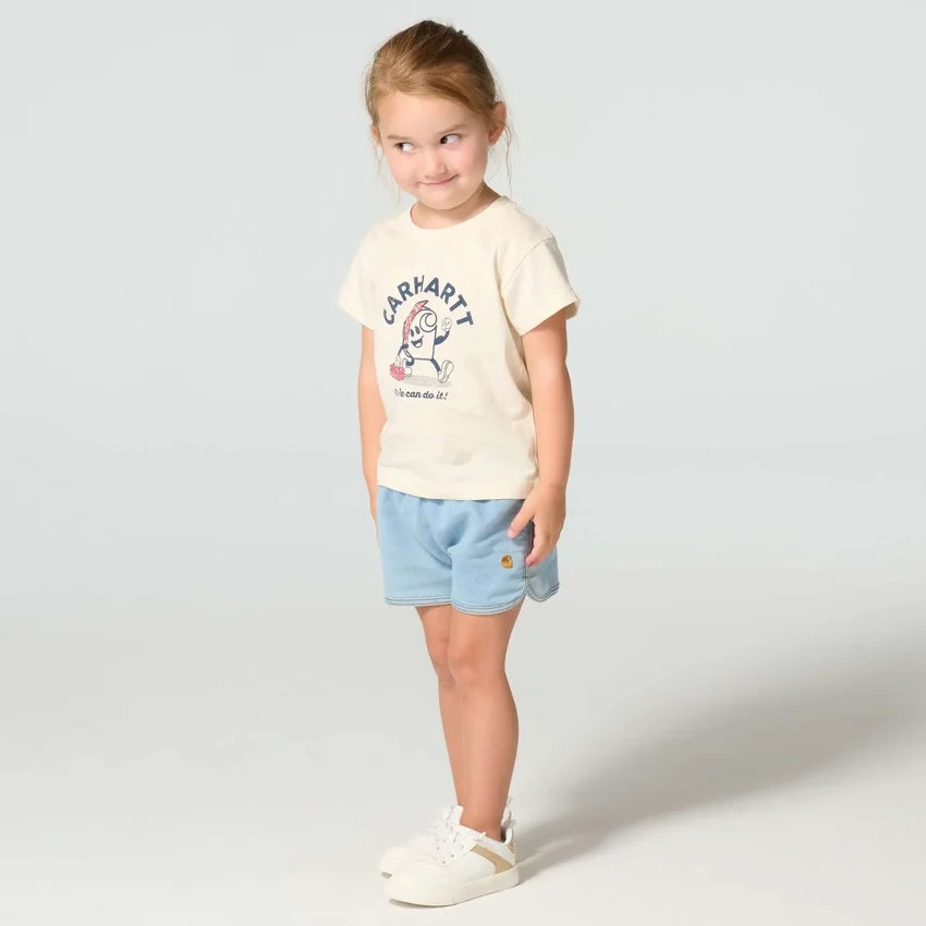 Camisas de manguitos curtos para meninas (Criança/Bebé/Jovem)