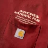 Camisas de manguitos largos e tecido pesado com grafismo do Parque Nacional Arches