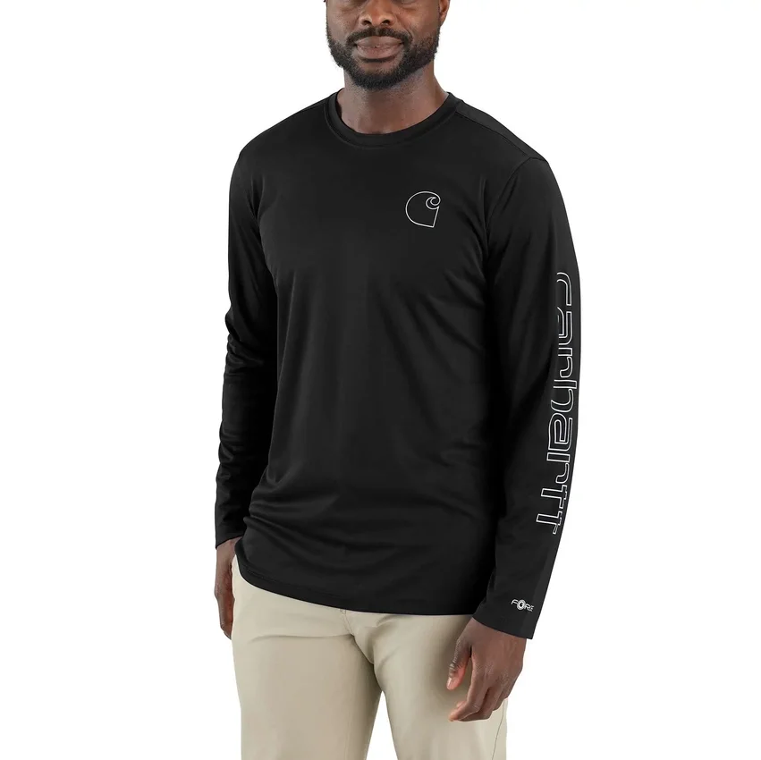 Camisas de manguitos longos leves para homem Force Sun Defender com UPF 50+, que absorve a humidade – Camisas de proteção solar