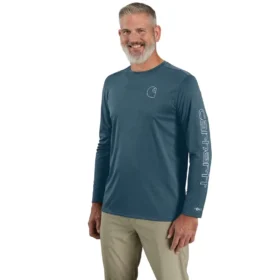Camisas de manguitos longos leves para homem Force Sun Defender com UPF 50+, que absorve a humidade – Camisas de proteção solar