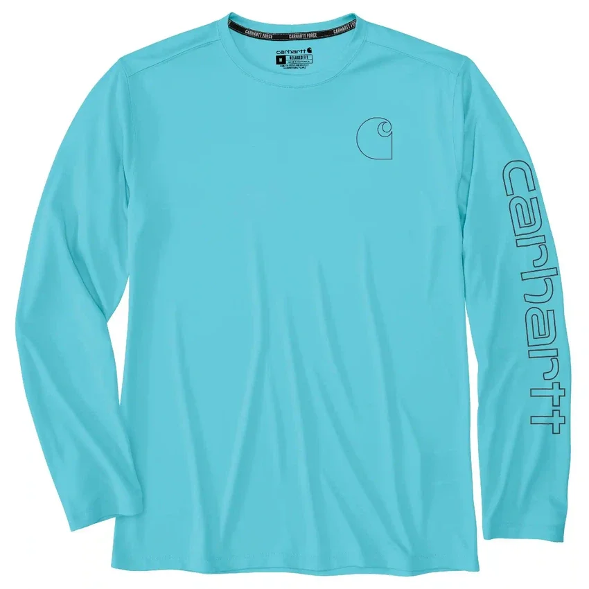 Camisas de manguitos longos leves para homem Force Sun Defender com UPF 50+, que absorve a humidade – Camisas de proteção solar