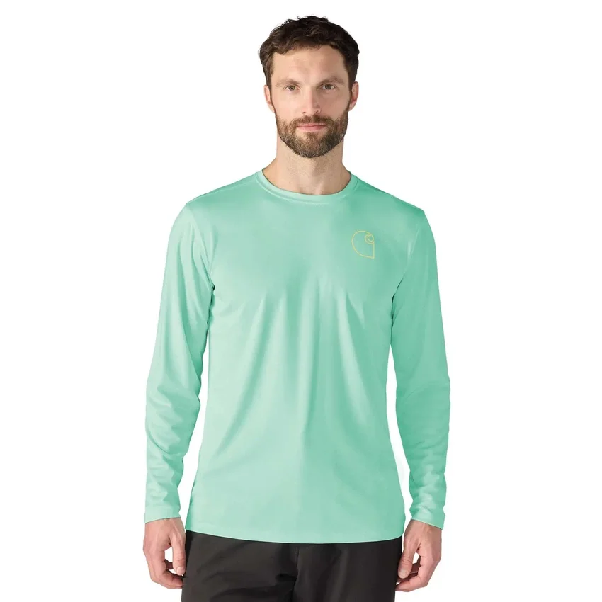Camisas de manguitos longos leves para homem Force Sun Defender com UPF 50+, que absorve a humidade – Camisas de proteção solar