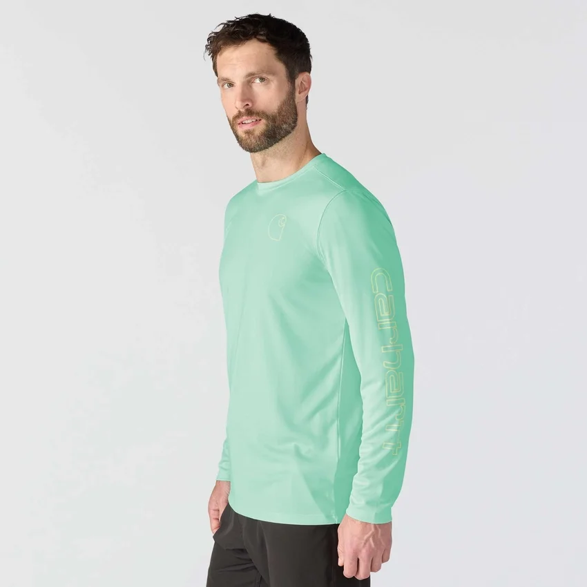 Camisas de manguitos longos leves para homem Force Sun Defender com UPF 50+, que absorve a humidade – Camisas de proteção solar